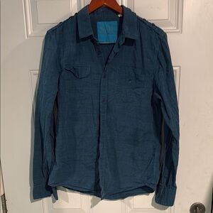 Guess Blue Lightweight Shirt Jacket